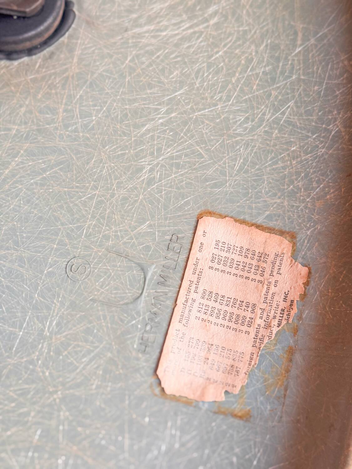 Set of 4 Eames chairs from the 60s, Herman Miller