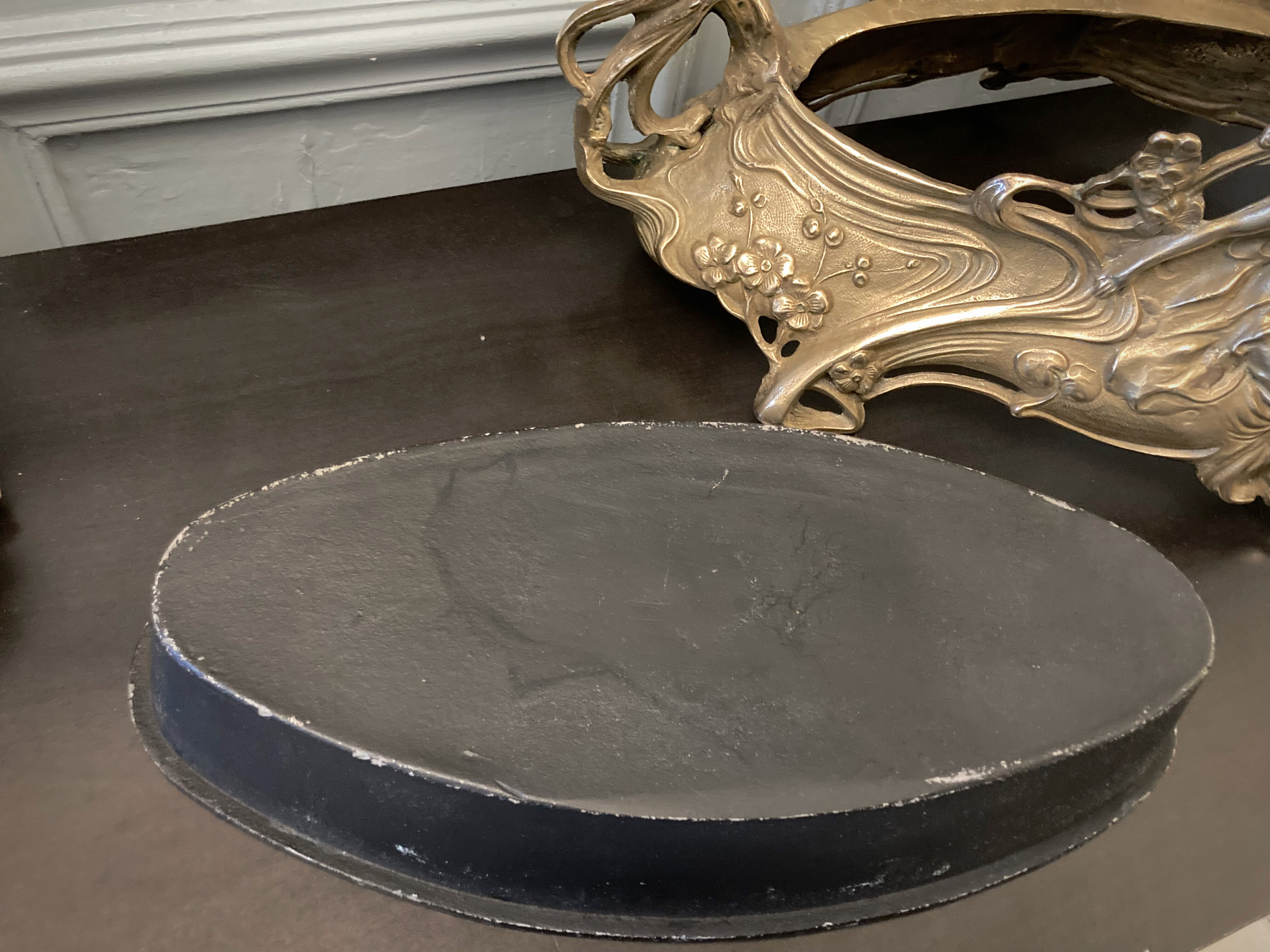 Large planter in gilded bronze Art nouvelles