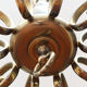 Lustre laiton, 10 feux