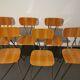 Set of 6 vintage formica chairs