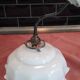 Ceramic wall lamp and glass