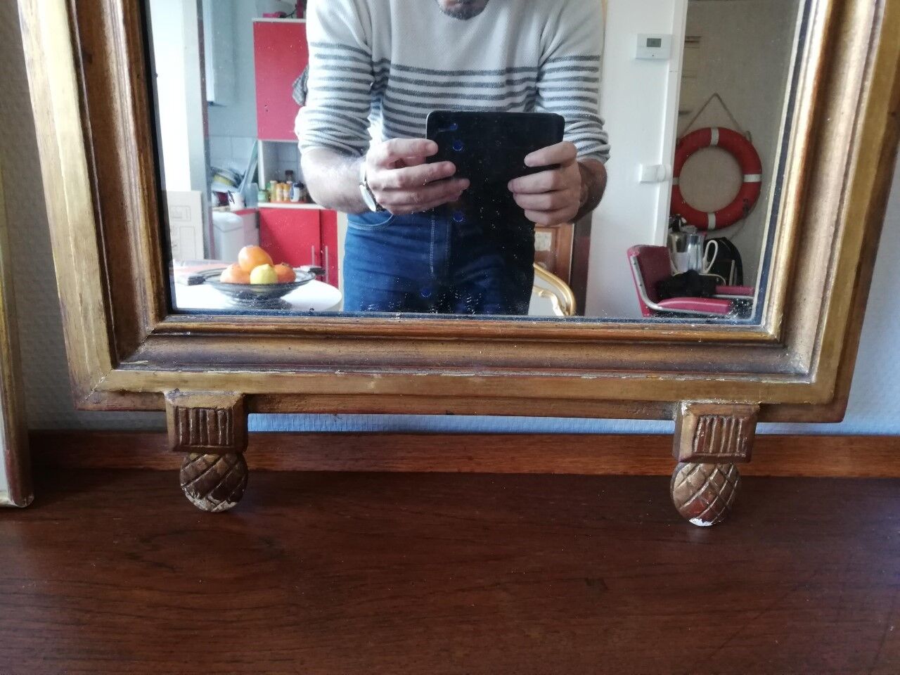 Neoclassical mirror 84 x 47 cm