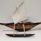 Pirogue à balancier en bois années 90