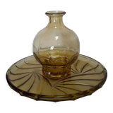 Liquor carafe and serving tray