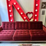 Knoll velvet sofa