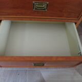 Elegant, functional Gautier desk - Large drop-leaf top - 2 drawers - Sliding shelf - 1990s