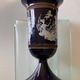 Vintage Cobalt Blue and Gold Pedestal Vase – C. Fiorentino (Italy)