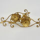 Pair of gilded metal sconces from Banci Firenze, Italy, 1960s