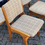 Set of 4 danish vintage teak dining chairs