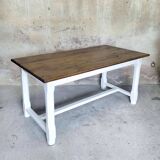 Solid wood farm table