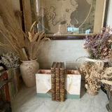 Pair of Art Deco marble and onyx bookends