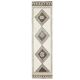 Vintage Turkish Oushak Handmade Wool Cotton White Runner Rug 90x345