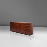 Belgian Mid-Century rosewood highboard 1960
