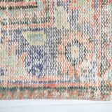 5x9 Pale Red & Green Turkish Vintage Rug, 165x267Cm