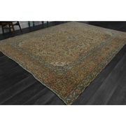 1970s Vintage Persian Handknotted Wool Orange Oversize Area Rug❤ 282x380
