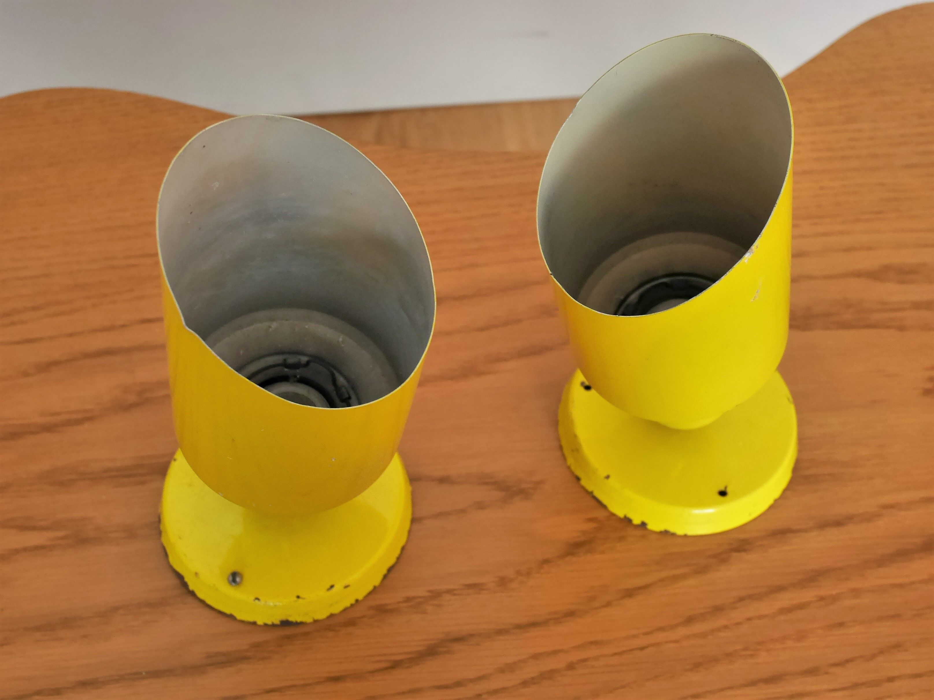 Pair of articulated metal wall lamps 50