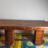 Art deco period table in walnut bramble