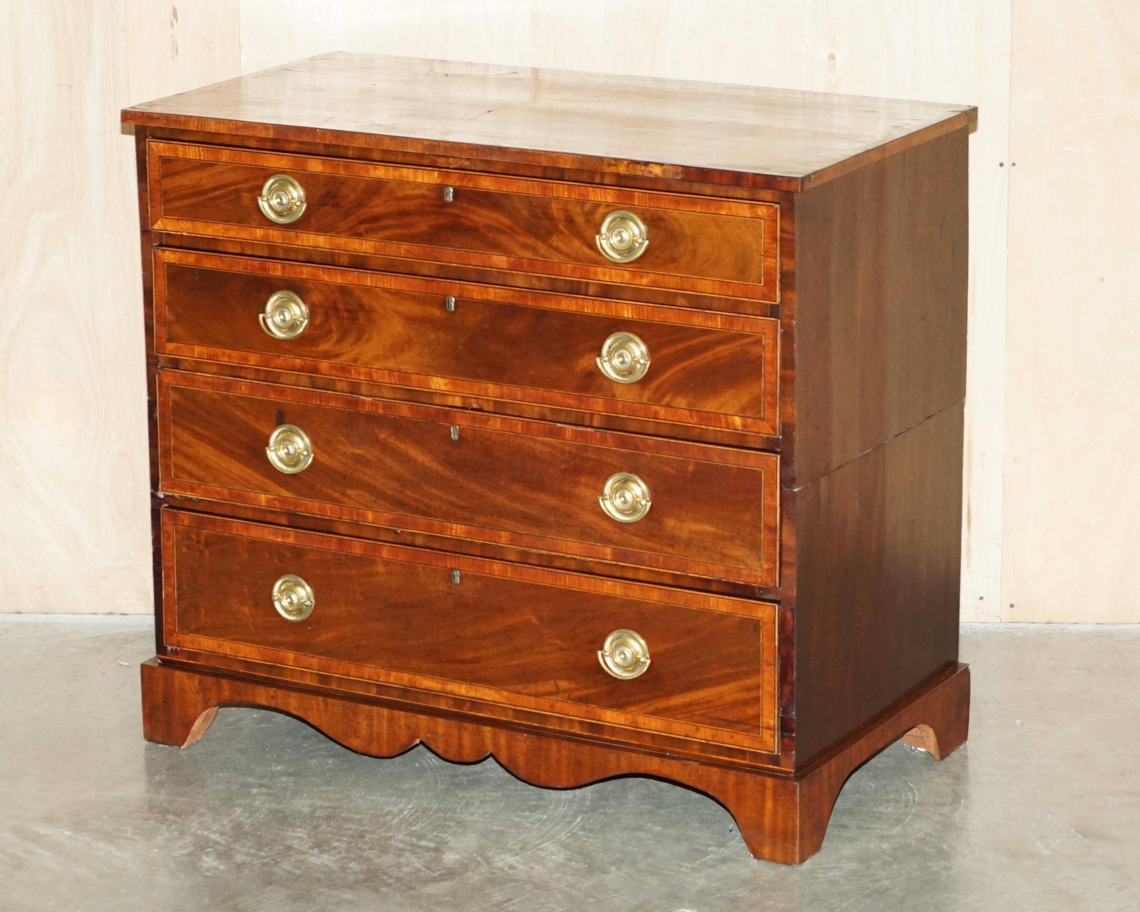 George III Georgian commode attributed to Gillows of Lancaster