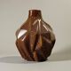 Vintage brown ceramic vase