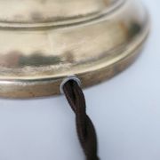"swan neck" lamp in bronze and brass from 1900