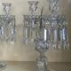 Pair of Baccarat Crystal Girandole Candlesticks