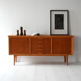 1950s teak and oak Scandinavian sideboard