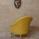 Mustard toad armchair
