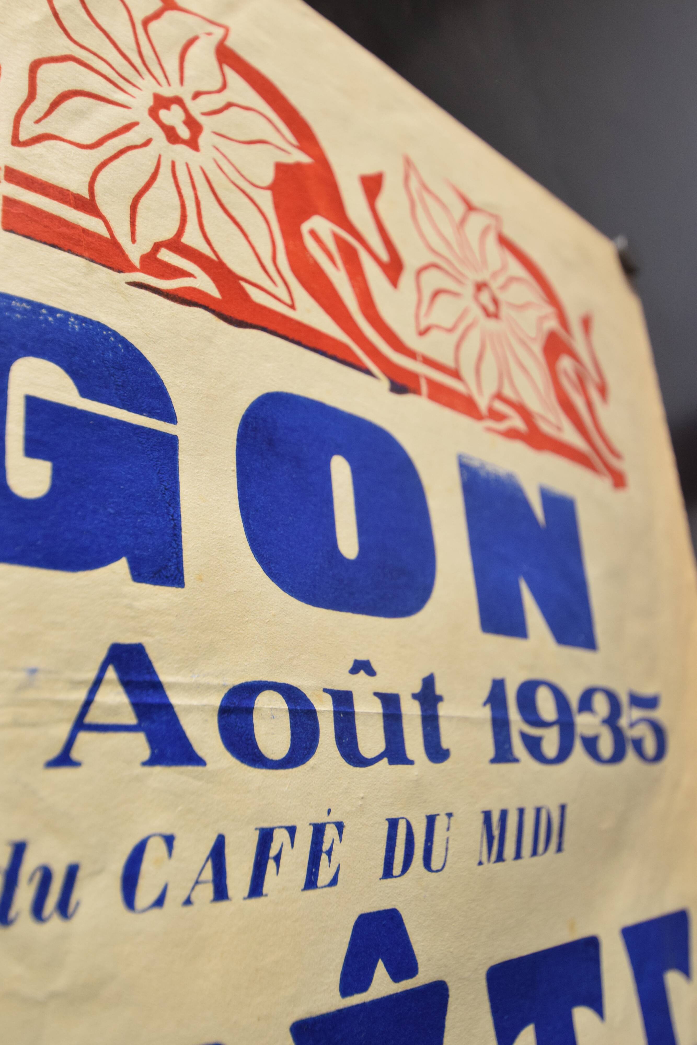 Affiche "Grande Fête" Langon 1935