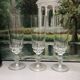 Set of 6 lance model champagne flutes, design made in France from the 1970s.
