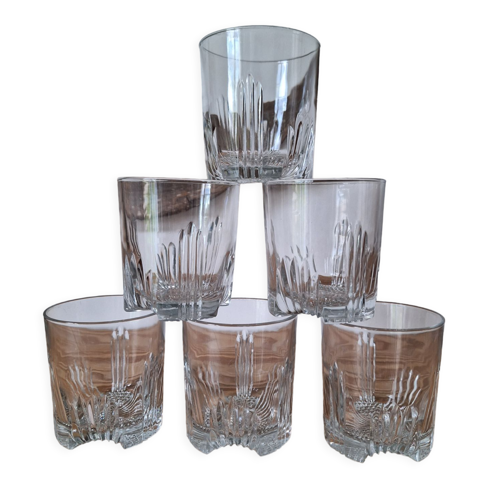 Art Deco whisky glasses
