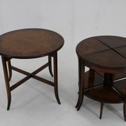 Tables gigognes Art Déco des années 1930 en noyer, Tchécoslovaquie