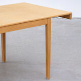 Vintage scandinavian table raw wood 1960