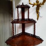 Corner wall shelf