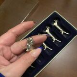 Silver dachshund knife holder