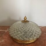 Molded glass ceiling light