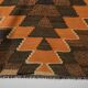 5x8 Orange & Brown Tribal Vintage Kilim Rug, 149x253Cm