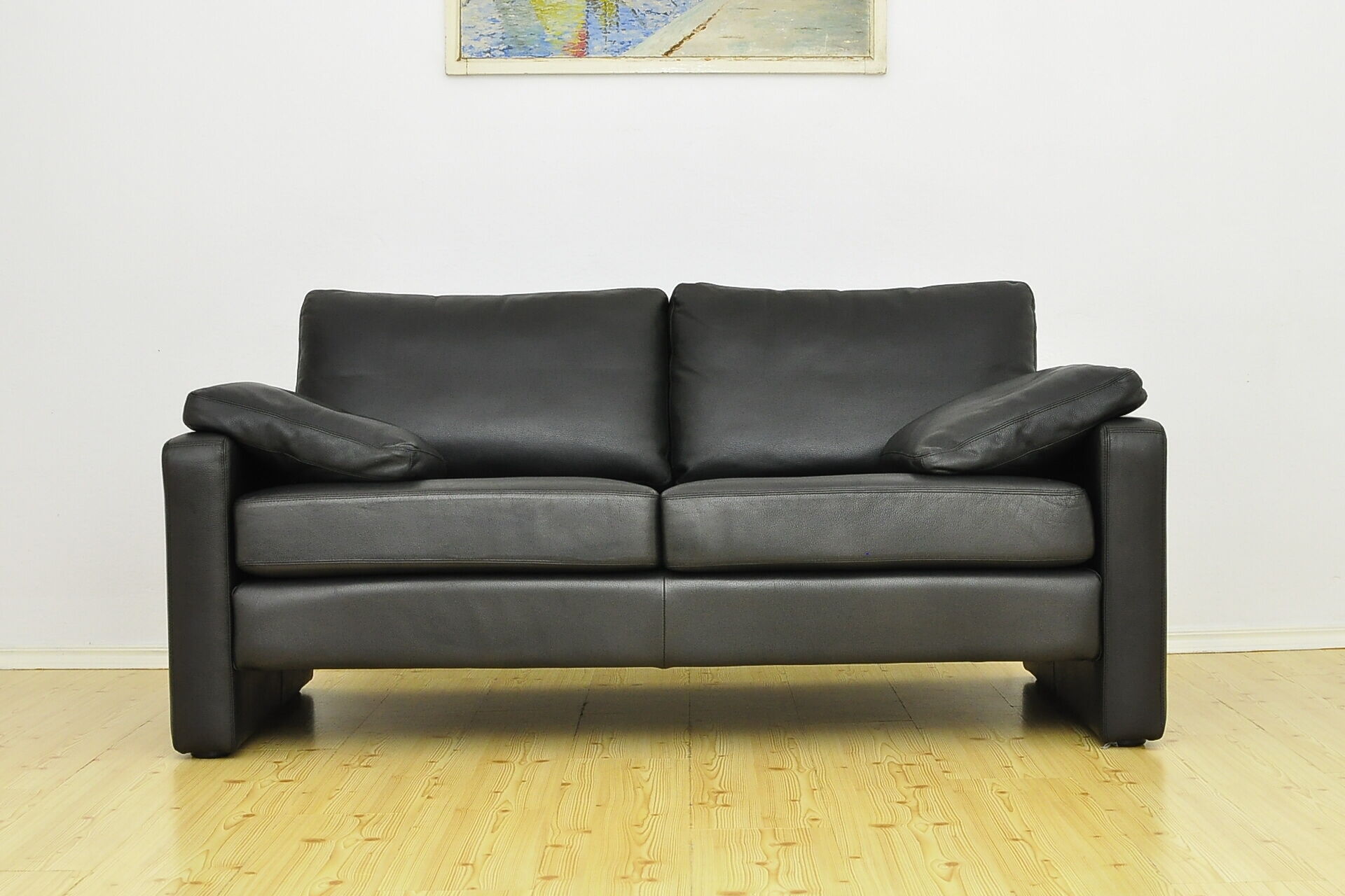Conseta 2 seater leather sofa by Friedrich Wilhelm Möller for COR, 1964