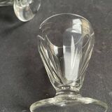 7 verres à porto cristal taillé