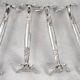 Christofle Chrysanthème, 4 silver-plated knife rests, excellent condition.