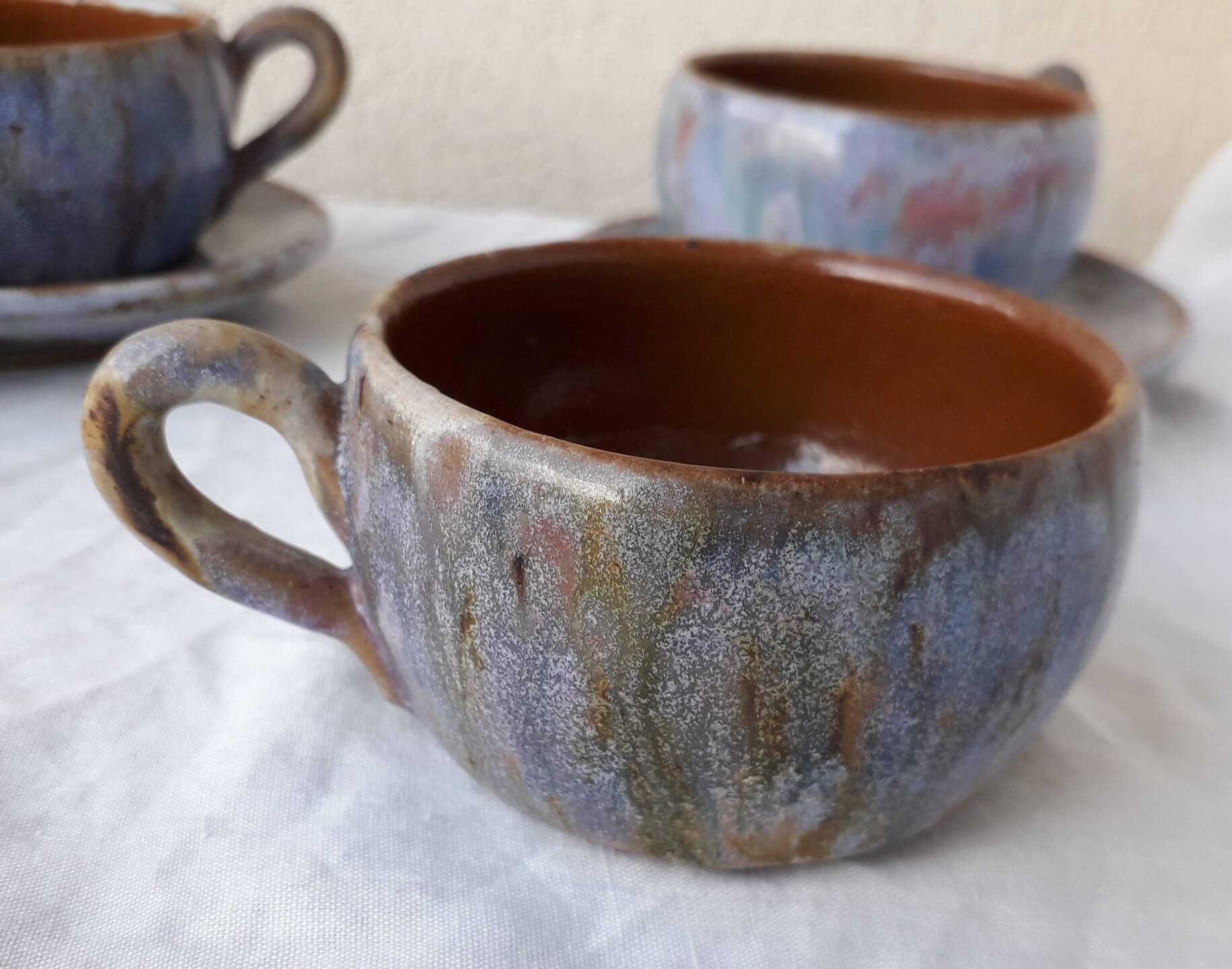 6 stoneware cups Lempereur