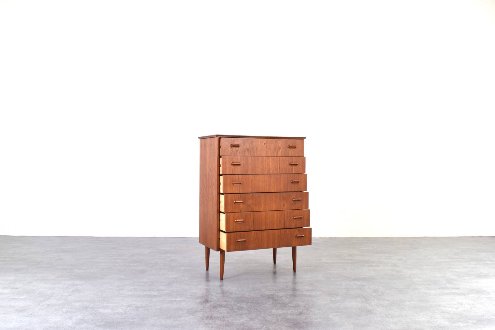 Mid-Century Danish Teak Chest of Drawers, 1960s.