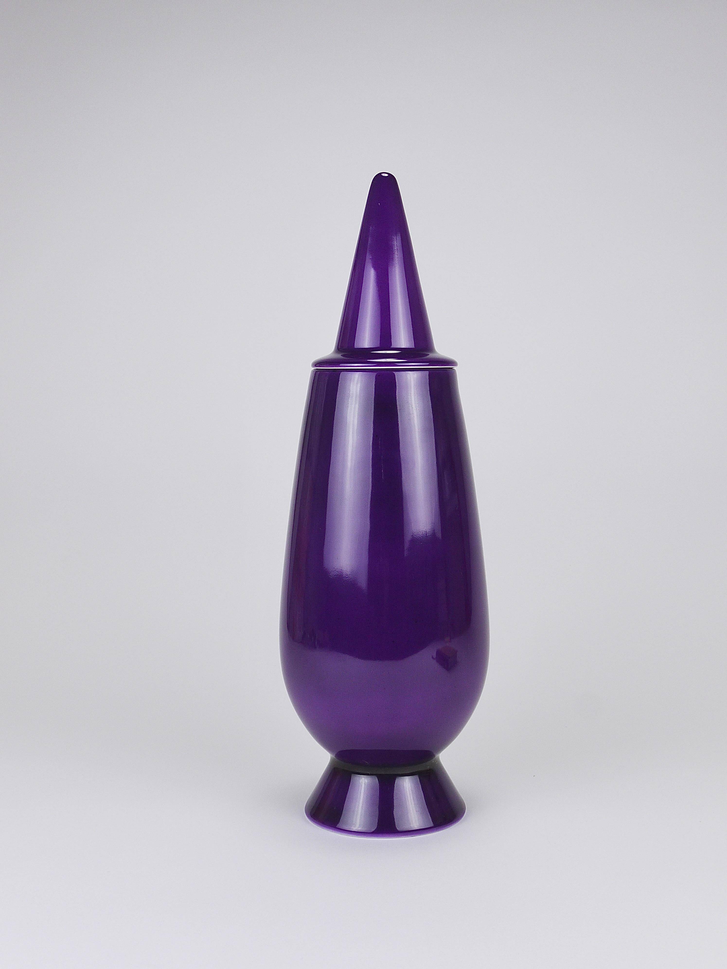 Alessandro Mendini x Luigi Ontani Limited Vase with Lid 100% Make-Up, Alessi, 1992