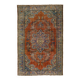 Turkish Anatolian Handmade Vintage Rug 274 cm x 180 cm