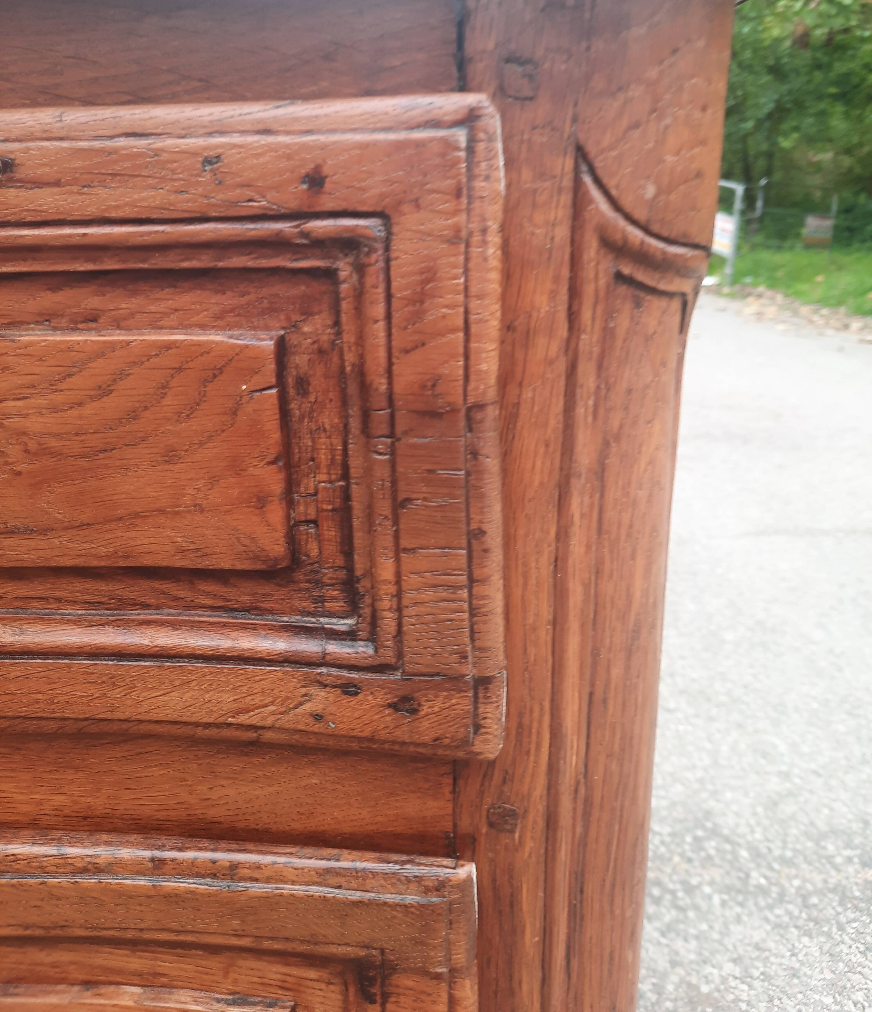 Louis XV period oak chest of drawers