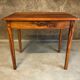 Walnut wood desk with a drawer