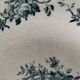 4 assiettes creuses Gien Bouquets de Roses terre de fer bleu de prusse