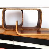 Czech Decorative Shelves attributed to Ludvik Volak , 1960s, Set of 3