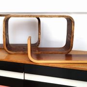 Czech Decorative Shelves attributed to Ludvik Volak , 1960s, Set of 3