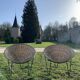 Pair of wicker armchairs