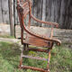 Former curulle chair says dagobert carved wood